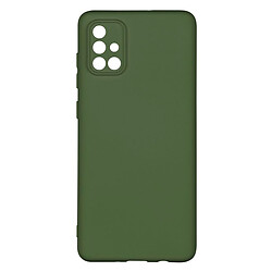 Чехол (накладка) Samsung A715 Galaxy A71, Original Soft Case, Dark Green, Зеленый