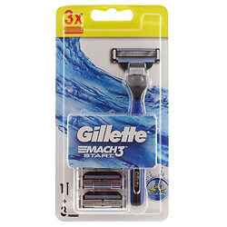 Набор бритва для бритья GILLETTE MACH3 Start +2 сменные кассеты