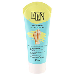 Гель-пілінг для ніг кислотний ELEN cosmetics з ментолом 75 мл