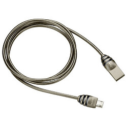 USB кабель Canyon CNS-USBM5DG, MicroUSB, 1.0 м., Серый