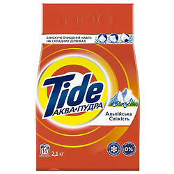 Порошок для стирки автомат TIDE Аква-Пудра Альпийская свежесть 2,1 кг