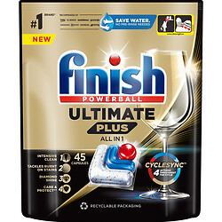 Таблетки для посудомийної машини FINISH ULTIMATE PLUS All-in-1 45 штук