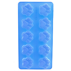 Форма для конфет силиконовая Лапки 10 штук на листе в ассортименте