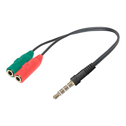 AUX кабель XO, 3,5 мм., 1.0 м., Чорний