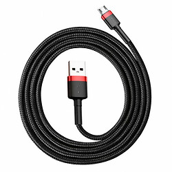 USB кабель Baseus CAMKLF-BG1/CAMKLF-B191 Cafule, MicroUSB, 1.0 м., Чорний