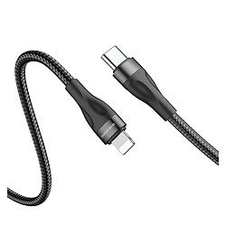 USB кабель Borofone BX61 Source Apple iPhone SE 2022 / iPhone 14 Pro Max / iPhone 14 Plus / iPhone 14 Pro / iPhone 14 / iPhone 13 Pro / iPhone 13 Mini / iPhone 13 / iPhone 13 Pro Max / iPhone 12 Mini / iPhone 12 Pro Max, Lightning, 1.0 м., Чорний