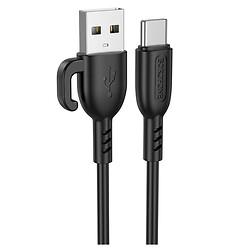 USB кабель Borofone BX91 Symbol, Type-C, 1.0 м., Черный