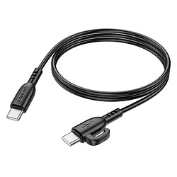 USB кабель Borofone BX91 Symbol, Type-C, 1.0 м., Черный