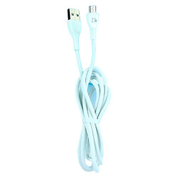 USB кабель Celebrat CB-23M, MicroUSB, 1.2 м., Білий