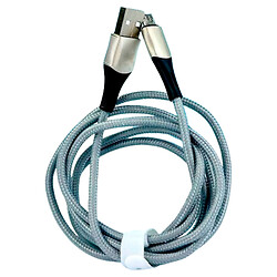 USB кабель Celebrat CB-25M, MicroUSB, 1.2 м., Сірий