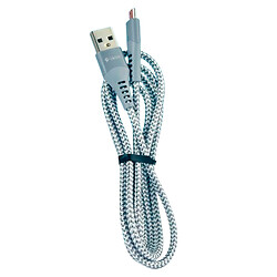 USB кабель Celebrat CB-28, MicroUSB, 1.2 м., Сірий