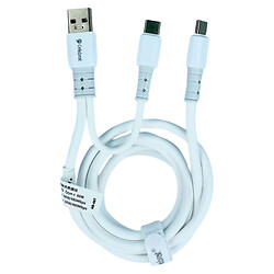 USB кабель Celebrat HB-08C, Type-C, 1.2 м., Белый