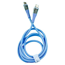 USB кабель Celebrat HB-15, Type-C, 1.2 м., Фіолетовий