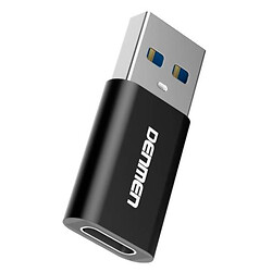USB кабель Denmen DU13T, Type-C, 1.0 м., Чорний