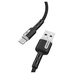 USB кабель Denmen D46T, Type-C, 1.0 м., Сірий