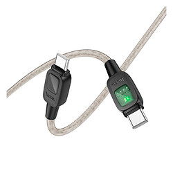 USB кабель Hoco U124 Stone, Type-C, 1.2 м., Чорний