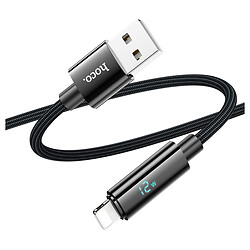 USB кабель Hoco U125 Benefit Apple iPhone SE 2022 / iPhone 14 Pro Max / iPhone 14 Plus / iPhone 14 Pro / iPhone 14 / iPhone 13 Pro / iPhone 13 Mini / iPhone 13 / iPhone 13 Pro Max / iPhone 12 Mini / iPhone 12 Pro Max, Lightning, 1.2 м., Чорний