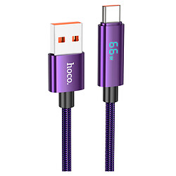 USB кабель Hoco U125 Benefit, Type-C, 1.2 м., Фиолетовый
