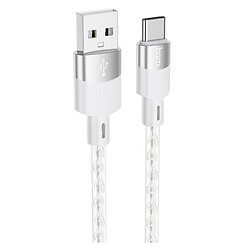 USB кабель Hoco X99 Crystal Junctio, Type-C, 1.0 м., Серый