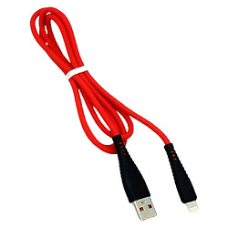 USB кабель Denmen D19L Apple iPhone SE 2022 / iPhone 14 Pro Max / iPhone 14 Plus / iPhone 14 Pro / iPhone 14 / iPhone 13 Pro / iPhone 13 Mini / iPhone 13 / iPhone 13 Pro Max / iPhone 12 Mini / iPhone 12 Pro Max / iPhone 12 Pro, Lightning, 1.0 м., Красный
