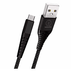 USB кабель WUW X177, MicroUSB, 1.0 м., Чорний