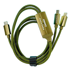 USB кабель Remax RC-092t Kerolla, Type-C, 1.2 м., Зеленый