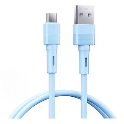 USB кабель Remax RC-C093 Leya, MicroUSB, 1.0 м., Синій