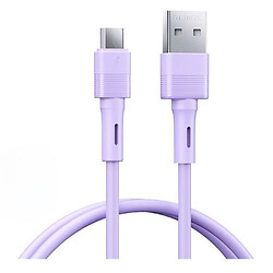 USB кабель Remax RC-C093 Leya, MicroUSB, 1.0 м., Фиолетовый