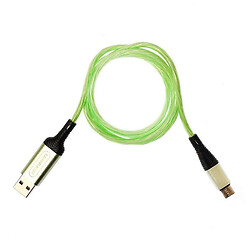 USB кабель Denmen D25T, Type-C, 1.0 м., Зелений