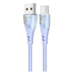 USB кабель Usams US-SJ494 U65, Type-C, 1.0 м., Блакитний
