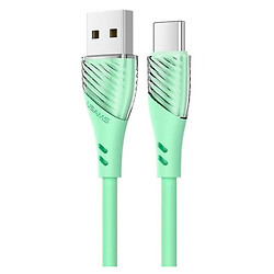 USB кабель Usams US-SJ494 U65, Type-C, 1.0 м., Зеленый