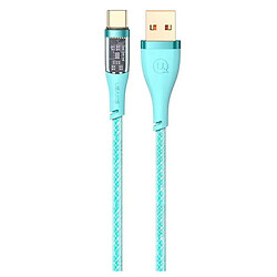 USB кабель Usams US-SJ572 Aluminum Alloy, Type-C, 1.2 м., Зелений