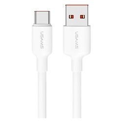 USB кабель Usams US-SJ601 U84, Type-C, 1.0 м., Білий