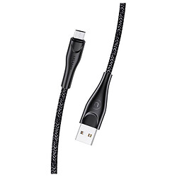 USB кабель Usams US-SJ393 U41 Braided, MicroUSB, 1.0 м., Чорний