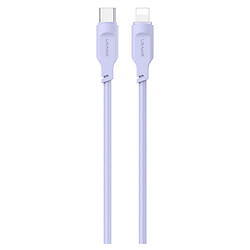 USB кабель Usams US-SJ566 Apple iPhone SE 2022 / iPhone 14 Pro Max / iPhone 14 Plus / iPhone 14 Pro / iPhone 14 / iPhone 13 Pro / iPhone 13 Mini / iPhone 13 / iPhone 13 Pro Max / iPhone 12 Mini / iPhone 12 Pro Max, Lightning, 1.2 м., Бузковий