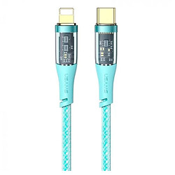 USB кабель Usams US-SJ574 Aluminum Alloy, Type-C, 1.2 м., Зеленый
