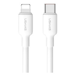 USB кабель Usams US-SJ610 U84 Apple iPhone SE 2022 / iPhone 14 Pro Max / iPhone 14 Plus / iPhone 14 Pro / iPhone 14 / iPhone 13 Pro / iPhone 13 Mini / iPhone 13 / iPhone 13 Pro Max / iPhone 12 Mini / iPhone 12 Pro Max, Lightning, 1.0 м., Білий