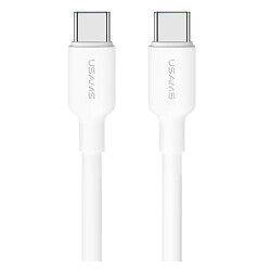 USB кабель Usams US-SJ625 U84, Type-C, 0.5 м., Білий