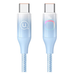USB кабель Usams US-SJ640 Colorful, Type-C, 1.2 м., Голубой