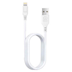 USB кабель WUW X153 Apple iPhone SE 2022 / iPhone 14 Pro Max / iPhone 14 Plus / iPhone 14 Pro / iPhone 14 / iPhone 13 Pro / iPhone 13 Mini / iPhone 13 / iPhone 13 Pro Max / iPhone 12 Mini / iPhone 12 Pro Max / iPhone 12 Pro, Lightning, 1.0 м., Білий