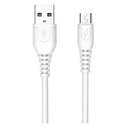 USB кабель WUW X166, MicroUSB, 1.0 м., Белый