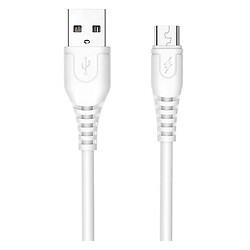 USB кабель WUW X166, MicroUSB, 1.0 м., Білий