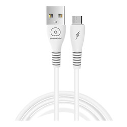 USB кабель WUW X195, MicroUSB, 1.0 м., Білий