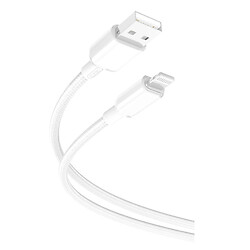 USB кабель XO NB249 Shiny Colorful Apple iPhone SE 2022 / iPhone 14 Pro Max / iPhone 14 Plus / iPhone 14 Pro / iPhone 14 / iPhone 13 Pro / iPhone 13 Mini / iPhone 13 / iPhone 13 Pro Max / iPhone 12 Mini / iPhone 12 Pro Max, Lightning, 1.0 м., Білий