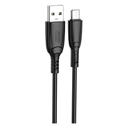 USB кабель XO NB245 Suluo, MicroUSB, 1.0 м., Чорний