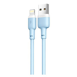 USB кабель XO NB208, MicroUSB, 1.0 м., Голубой