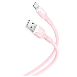 USB кабель XO NB212, Type-C, 1.0 м., Розовый
