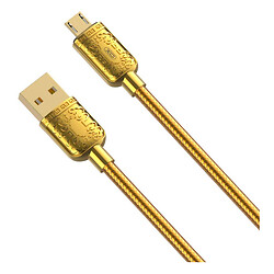 USB кабель XO NB216, MicroUSB, 1.0 м., Золотий