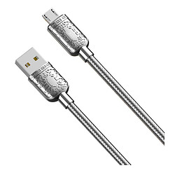 USB кабель XO NB216, MicroUSB, 1.0 м., Срібний