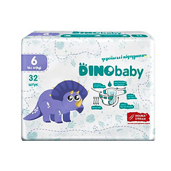 Підгузки дитячі Dino Baby 6" 32 штук